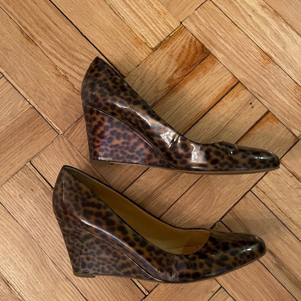 J.Crew Patent Wedges